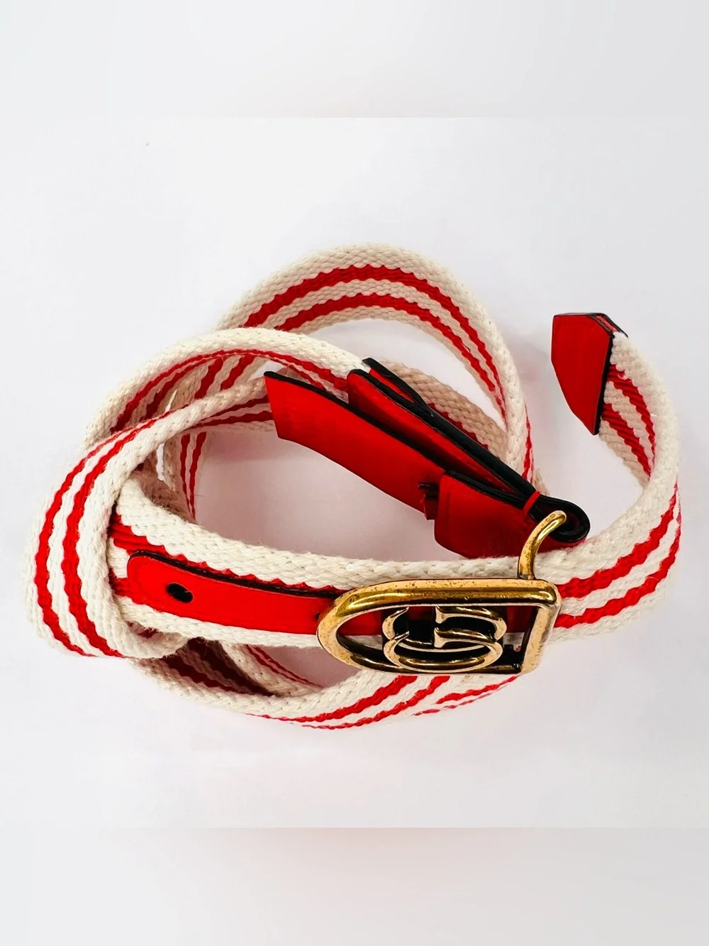 Gucci Double G Hirat Nautical Boating Braided Cotton Logo Belt 90 cm / 36 in - Picture 7 of 7